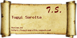 Tugyi Sarolta névjegykártya