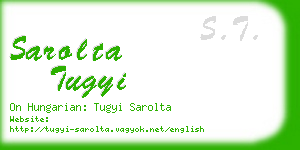 sarolta tugyi business card